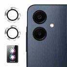 For Samsung Galaxy A06 4G ENKAY Hat-Prince 9H Rear Camera Lens Aluminium Alloy Tempered Glass Film(Silver) - 1