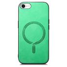 For iPhone 16e Solid Color Retro Magsafe PU Back Cover Phone Case(Green) - 2
