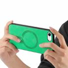For iPhone 16e Solid Color Retro Magsafe PU Back Cover Phone Case(Green) - 3