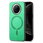 For Huawei Mate 70 Solid Color Retro Magsafe PU Back Cover Phone Case(Green) - 2