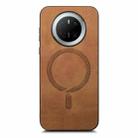 For Huawei Mate 70 Solid Color Retro Magsafe PU Back Cover Phone Case(Brown) - 1