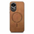 For Huawei Nova 13 / 12 Solid Color Retro Magsafe PU Back Cover Phone Case(Brown) - 2