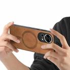 For Huawei Nova 13 / 12 Solid Color Retro Magsafe PU Back Cover Phone Case(Brown) - 3