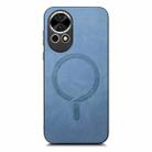 For Huawei Nova 13 / 12 Solid Color Retro Magsafe PU Back Cover Phone Case(Blue) - 2