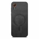 For Samsung Galaxy XCover 7 Solid Color Retro Magsafe PU Back Cover Phone Case(Black) - 3