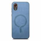 For Samsung Galaxy XCover 7 Solid Color Retro Magsafe PU Back Cover Phone Case(Blue) - 3