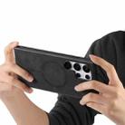 For Samsung Galaxy S25+ 5G Solid Color Retro Magsafe PU Back Cover Phone Case(Black) - 3