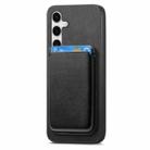 For Samsung Galaxy S25 5G Retro Magsafe Card Bag PU Back Cover Phone Case(Black) - 2