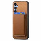For Samsung Galaxy A16 Retro Magsafe Card Bag PU Back Cover Phone Case(Brown) - 2