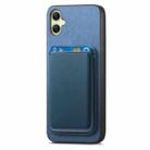 For Samsung Galaxy A06 4G Retro Magsafe Card Bag PU Back Cover Phone Case(Blue) - 2