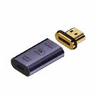 Type-C Female to HDMI 2.0 Male Converter Adapter 4K 60Hz HD Magnetic Plug(Deep purple) - 1