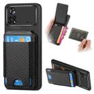 For Xiaomi Poco X4 Pro 5G Carbon Fiber Vertical Flip Wallet Stand Phone Case(Black) - 1