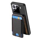 For Xiaomi 15 Carbon Fiber Vertical Flip Wallet Stand Phone Case(Black) - 3
