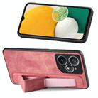 For Realme Neo7 Retro Wristband Holder Leather Back Phone Case(Pink) - 3