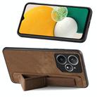 For Realme Neo7 Retro Wristband Holder Leather Back Phone Case(Brown) - 3