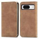 For Google Pixel 9 Retro Skin Feel Magnetic Flip Leather Phone Case(Brown) - 1