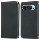 For Google Pixel 9 Pro XL Retro Skin Feel Magnetic Flip Leather Phone Case(Black) - 1