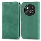 For Honor Magic6 Retro Skin Feel Magnetic Flip Leather Phone Case(Green) - 1