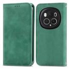 For Honor Magic6 Pro Retro Skin Feel Magnetic Flip Leather Phone Case(Green) - 1