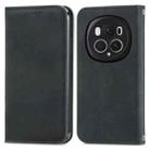 For Honor Magic6 Pro Retro Skin Feel Magnetic Flip Leather Phone Case(Black) - 1