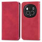 For Honor Magic6 Pro Retro Skin Feel Magnetic Flip Leather Phone Case(Red) - 1