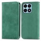 For Honor X8b Retro Skin Feel Magnetic Flip Leather Phone Case(Green) - 1