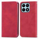 For Honor X8b Retro Skin Feel Magnetic Flip Leather Phone Case(Red) - 1