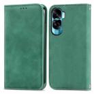 For Honor X50i Retro Skin Feel Magnetic Flip Leather Phone Case(Green) - 1