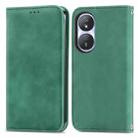 For Honor Play 50 Plus Retro Skin Feel Magnetic Flip Leather Phone Case(Green) - 1