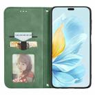 For Honor 200 Lite Global Retro Skin Feel Magnetic Flip Leather Phone Case(Green) - 3