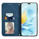 For Honor 200 Lite Global Retro Skin Feel Magnetic Flip Leather Phone Case(Blue) - 3