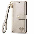 For Honor 200 Lite Global Love Zipper Lanyard Leather Phone Case(Gray) - 2