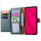 For Honor 400 Lite Love Zipper Lanyard Leather Phone Case(Green) - 3
