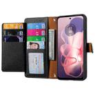 For Motorola Moto G Power 5G 2024 Love Zipper Lanyard Leather Phone Case(Black) - 3