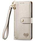 For Motorola Moto G Power 5G 2024 Love Zipper Lanyard Leather Phone Case(Gray) - 2