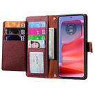 For Motorola Moto G75 5G Love Zipper Lanyard Leather Phone Case(Red) - 3