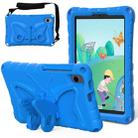 For Samsung Galaxy Tab A9 X110 Butterfly Bracket EVA Shockproof Tablet Case(Blue) - 1