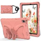 For Samsung Galaxy Tab A9+ X210 / X216 Butterfly Bracket EVA Shockproof Tablet Case(Pink Orange) - 1