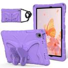 For Samsung Galaxy Tab A9+ X210 / X216 Butterfly Bracket EVA Shockproof Tablet Case(Light Purple) - 1