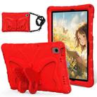 For Samsung Galaxy Tab A9+ X210 / X216 Butterfly Bracket EVA Shockproof Tablet Case(Red) - 1