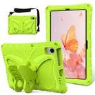 For Samsung Galaxy Tab S6 Lite 10.4 P620 Butterfly Bracket EVA Shockproof Tablet Case(Grass Green) - 1