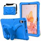 For Samsung Galaxy Tab S6 Lite 10.4 P620 Butterfly Bracket EVA Shockproof Tablet Case(Blue) - 1