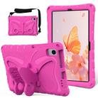 For Samsung Galaxy Tab S6 Lite 10.4 P620 Butterfly Bracket EVA Shockproof Tablet Case(Rose Red) - 1