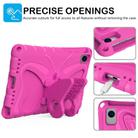 For Samsung Galaxy Tab S6 Lite 10.4 P620 Butterfly Bracket EVA Shockproof Tablet Case(Rose Red) - 2