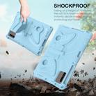 For Samsung Galaxy Tab S9 11 X710 Butterfly Bracket EVA Shockproof Tablet Case(Light Blue) - 3