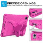 For Samsung Galaxy Tab S6 Lite 10.4 P610 Butterfly Bracket EVA Shockproof Tablet Case(Rose Red) - 2