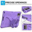 For Samsung Galaxy Tab S8 11 X700N Butterfly Bracket EVA Shockproof Tablet Case(Light Purple) - 2