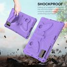 For Samsung Galaxy Tab S8 11 X700N Butterfly Bracket EVA Shockproof Tablet Case(Light Purple) - 3