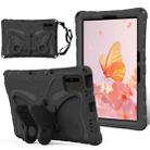 For Samsung Galaxy Tab S8 11 X700N Butterfly Bracket EVA Shockproof Tablet Case(Black) - 1