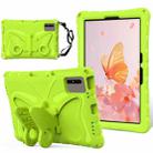 For Samsung Galaxy Tab S8 11 X700N Butterfly Bracket EVA Shockproof Tablet Case(Grass Green) - 1